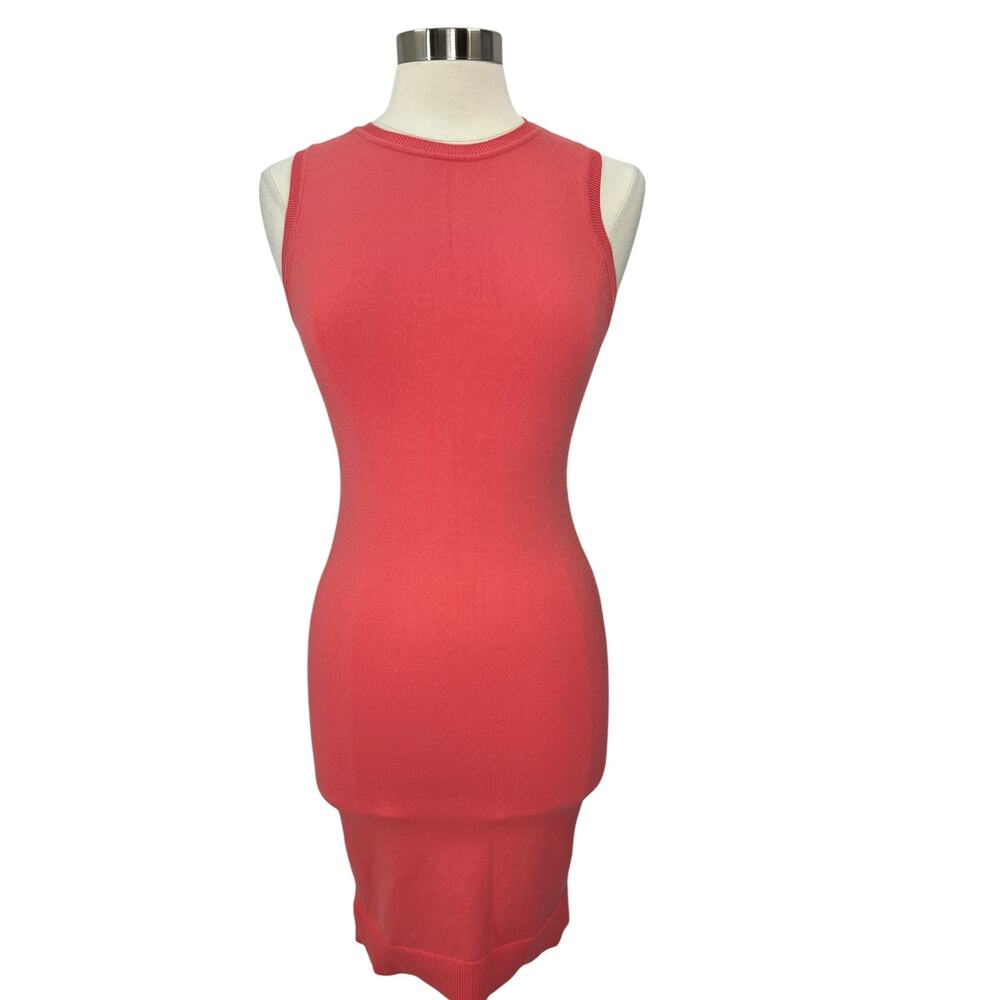 BCBG MAX AZARIA Coral Bodycon Sleeveless Dress SZ SM NWT $198